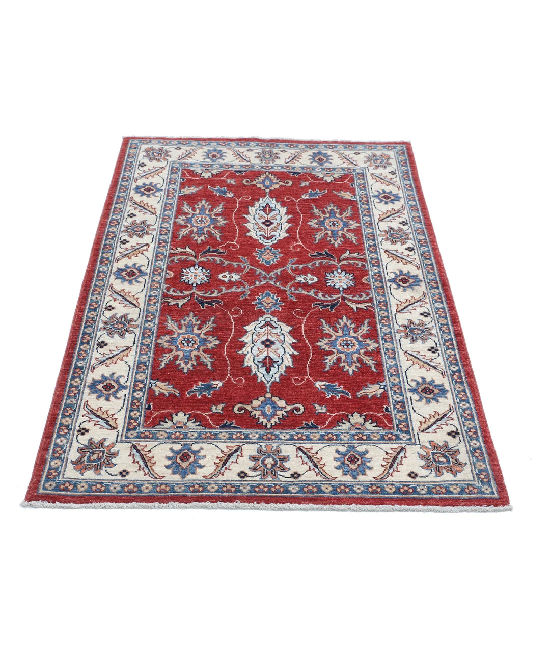 Afghan Ziegler Farhan Rug 3' 1" x 4' 11" Hand-Knotted | No. AT31966
