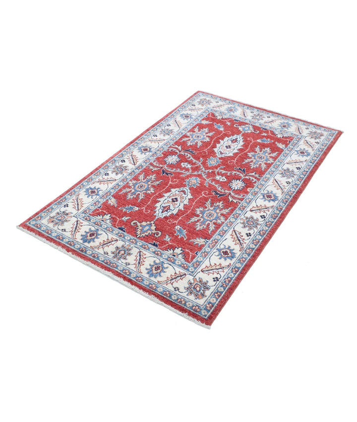 Afghan Ziegler Farhan Rug 3' 1" x 4' 11" Hand-Knotted | No. AT31966