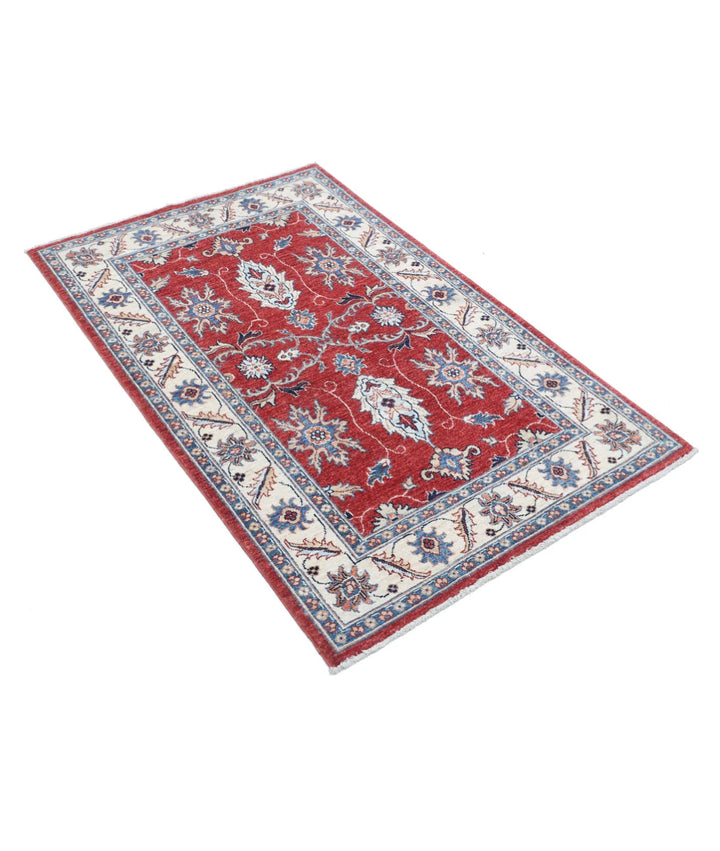 Afghan Ziegler Farhan Rug 3' 1" x 4' 11" Hand-Knotted | No. AT31966