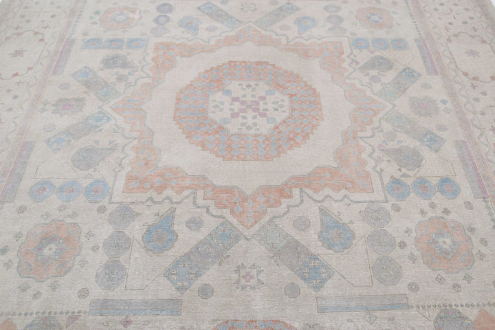Afghan Mamluk Rug 7' 11" x 9' 9" Hand-Knotted | No. AT32059