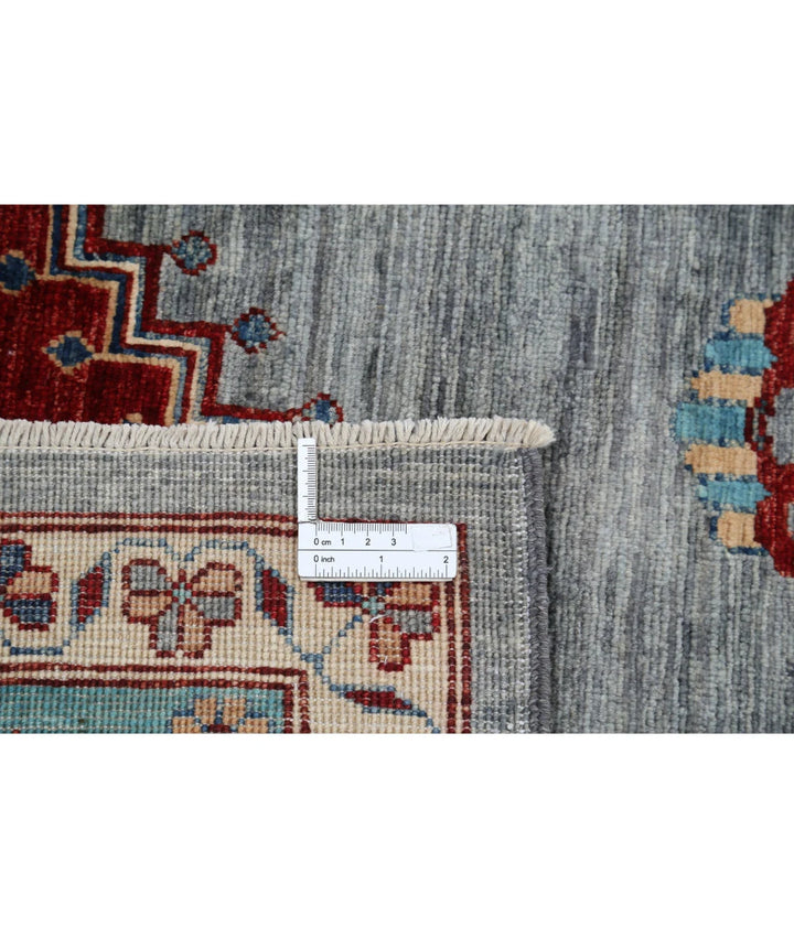 Afghan Heriz Rug 7' 11" x 9' 8" Hand-Knotted | No. AT32132
