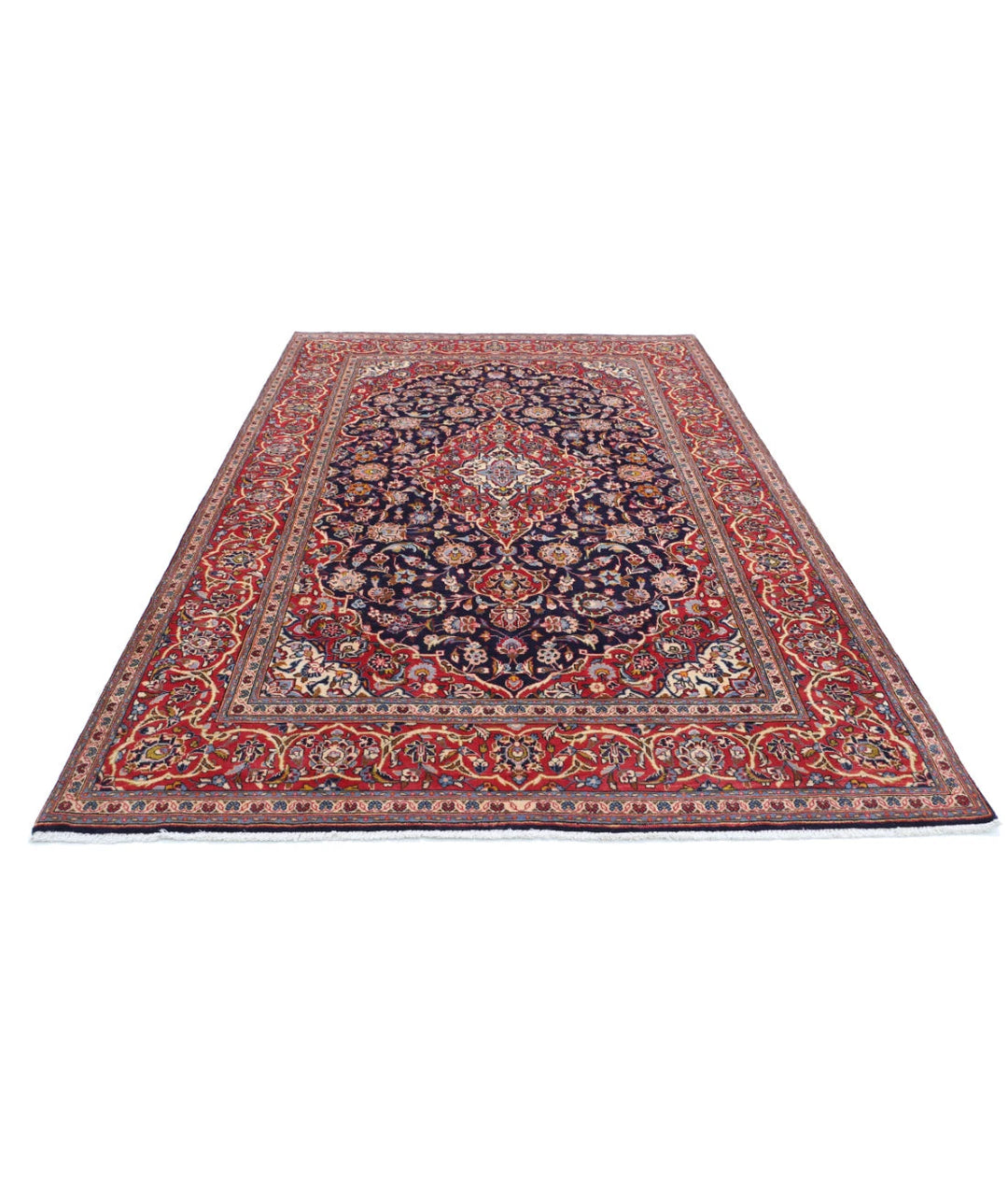 Persian Kashan Rug 6' 5" x 10' 3" Hand-Knotted | No. AT32201