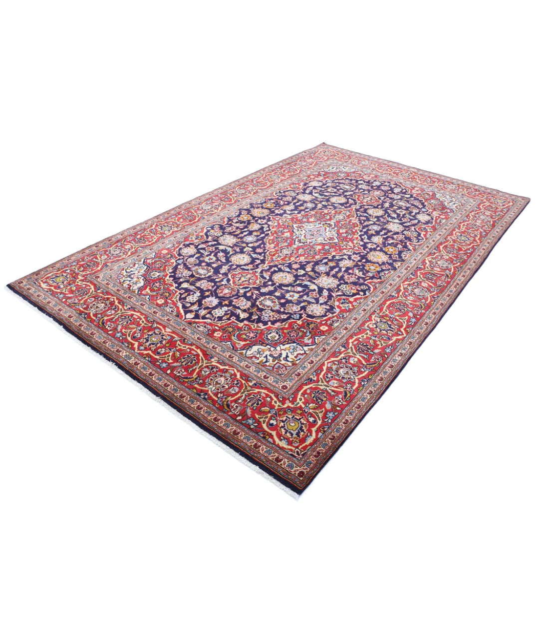 Persian Kashan Rug 6' 5" x 10' 3" Hand-Knotted | No. AT32201