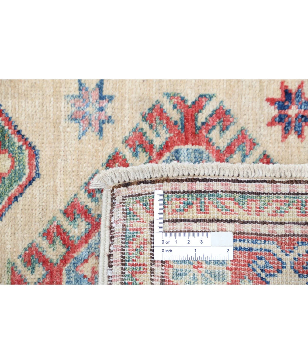 Afghan Royal Kazak Rug 2' 3" x 7' 4" Hand-Knotted | No. AT32203