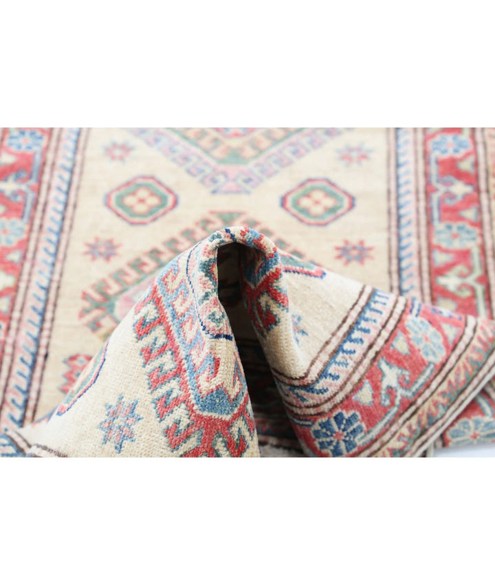 Afghan Royal Kazak Rug 2' 3" x 7' 4" Hand-Knotted | No. AT32203