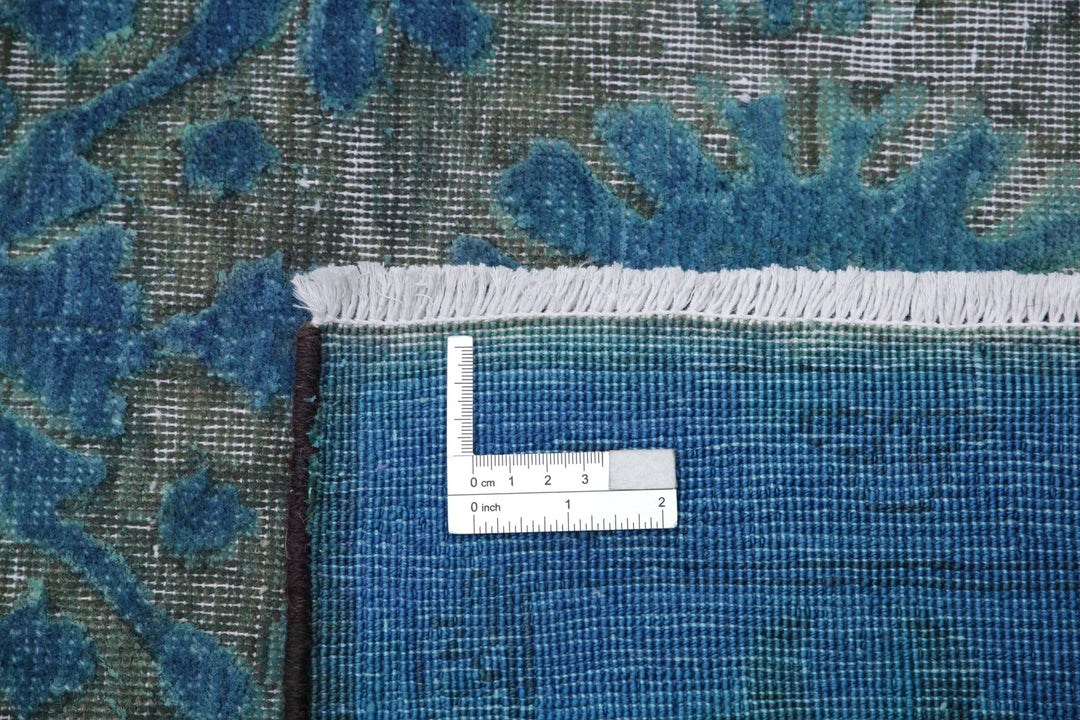 Blue Afghan Oriental Rug 5' 10" x 8' 9" Hand-Knotted | No. AT32243