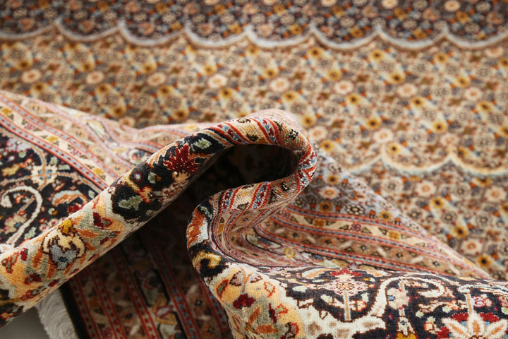 Persian Tabriz Mahi Rug 11' 5" x 16' 6" Hand-Knotted | No. AT32269