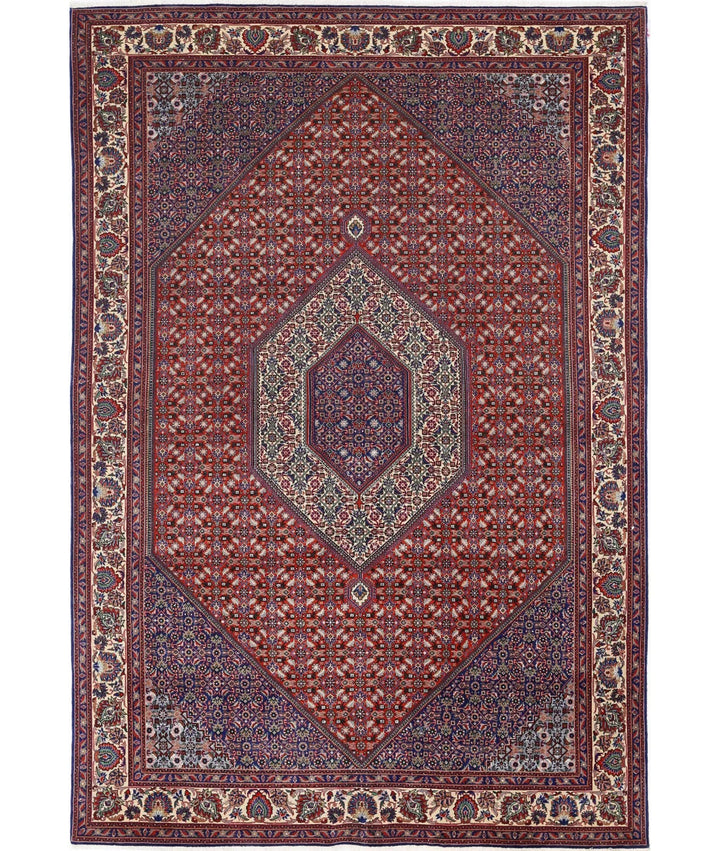 Persian Bijar Rug 6' 7" x 9' 8" Hand-Knotted | No. AT32321