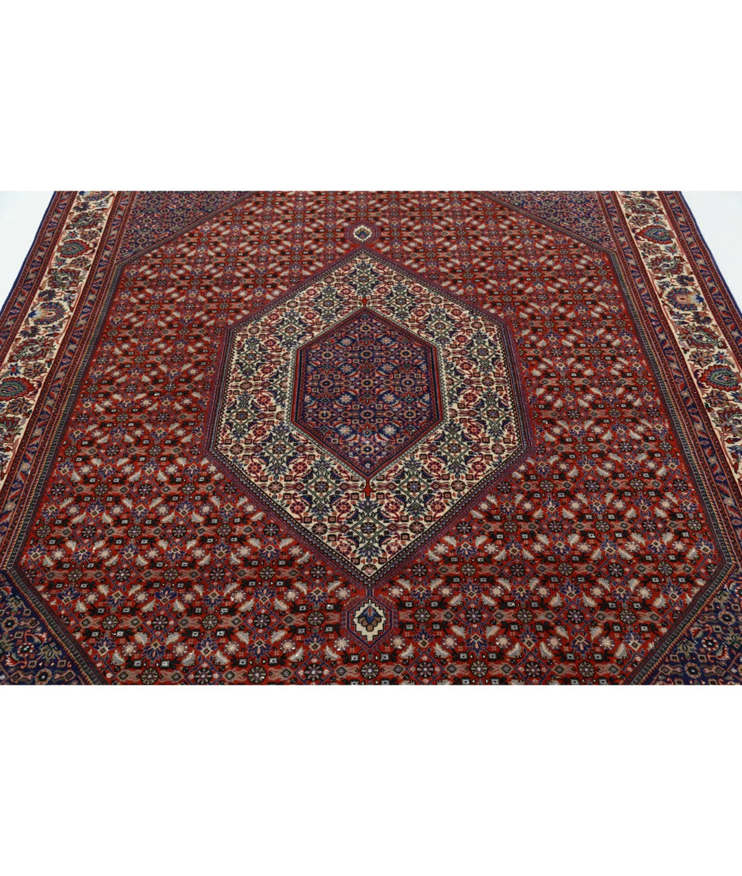Persian Bijar Rug 6' 7" x 9' 8" Hand-Knotted | No. AT32321