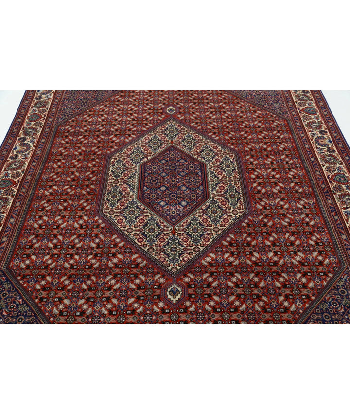 Persian Bijar Rug 6' 7" x 9' 8" Hand-Knotted | No. AT32321