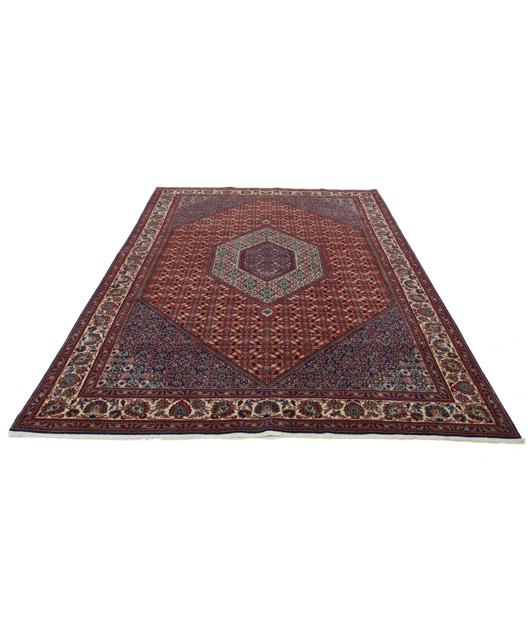 Persian Bijar Rug 6' 7" x 9' 8" Hand-Knotted | No. AT32321