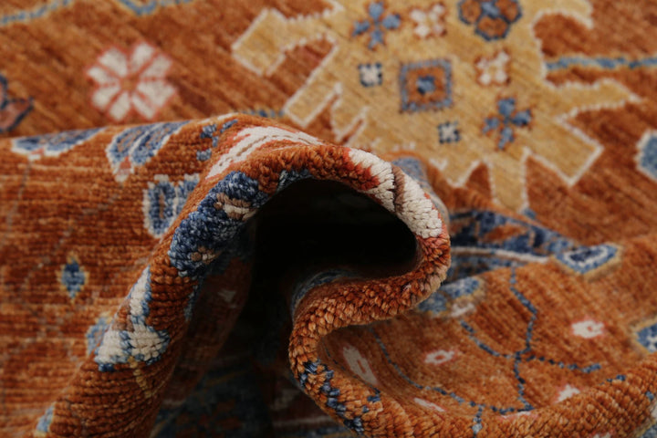Afghan Oushak Rug 10' 6" x 14' 6" Hand-Knotted | No. AT32347