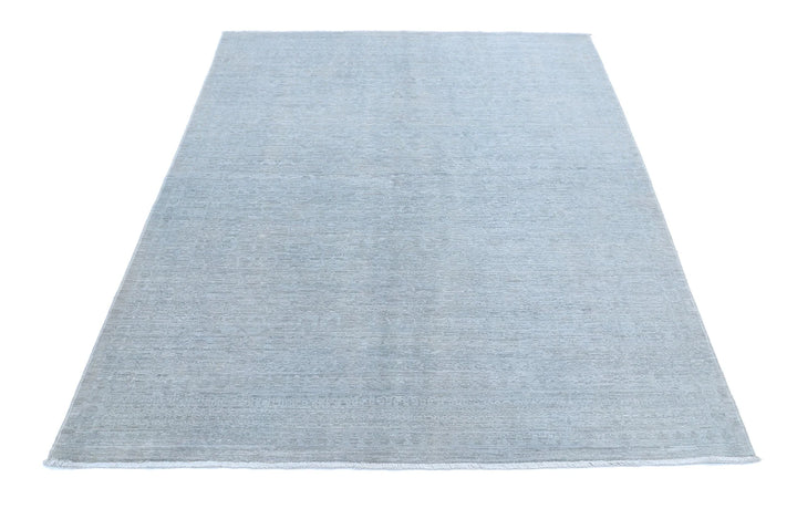 Afghan Overdye Rug 4' 9" x 6' 8" Hand-Knotted | No. AT32394
