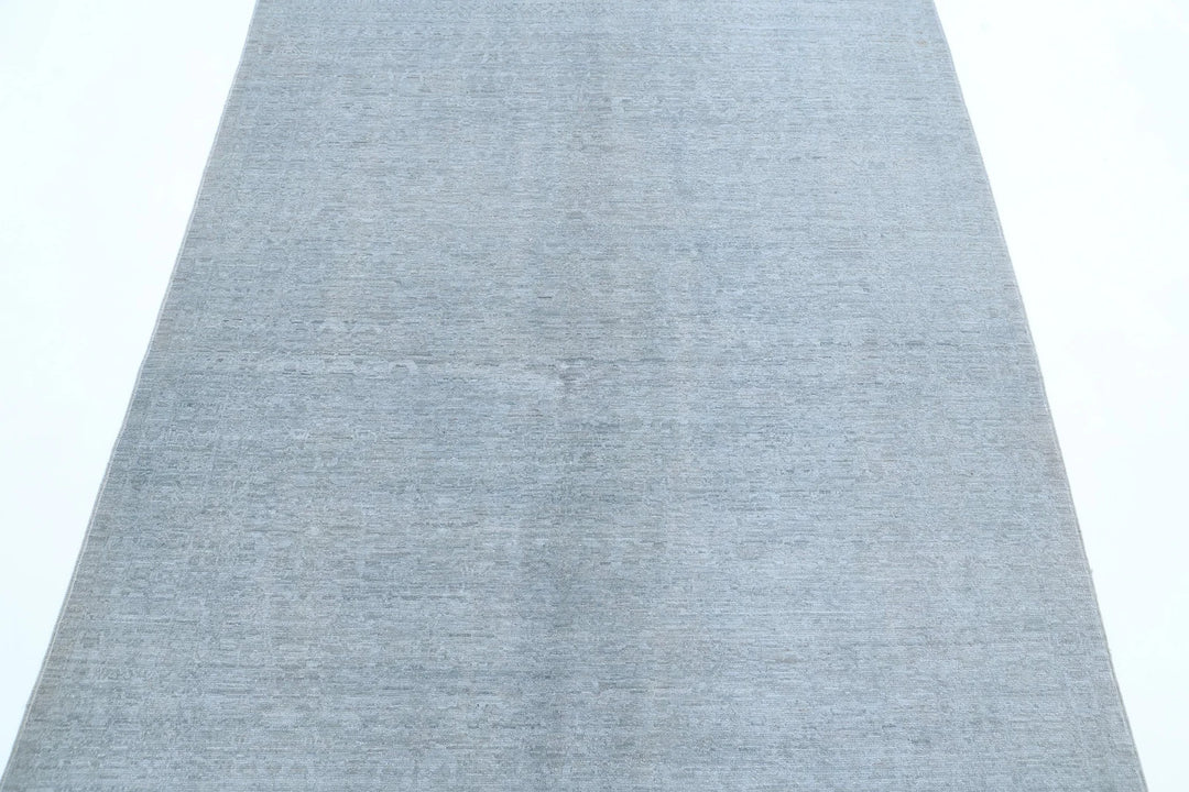 Afghan Overdye Rug 4' 9" x 6' 8" Hand-Knotted | No. AT32394