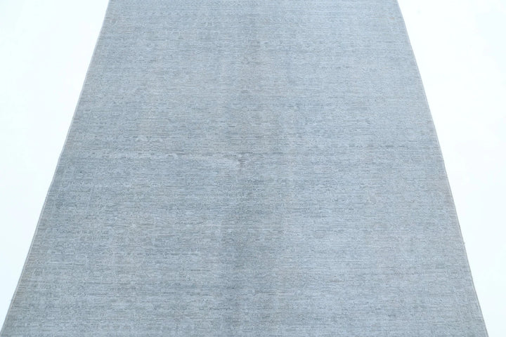 Afghan Overdye Rug 4' 9" x 6' 8" Hand-Knotted | No. AT32394