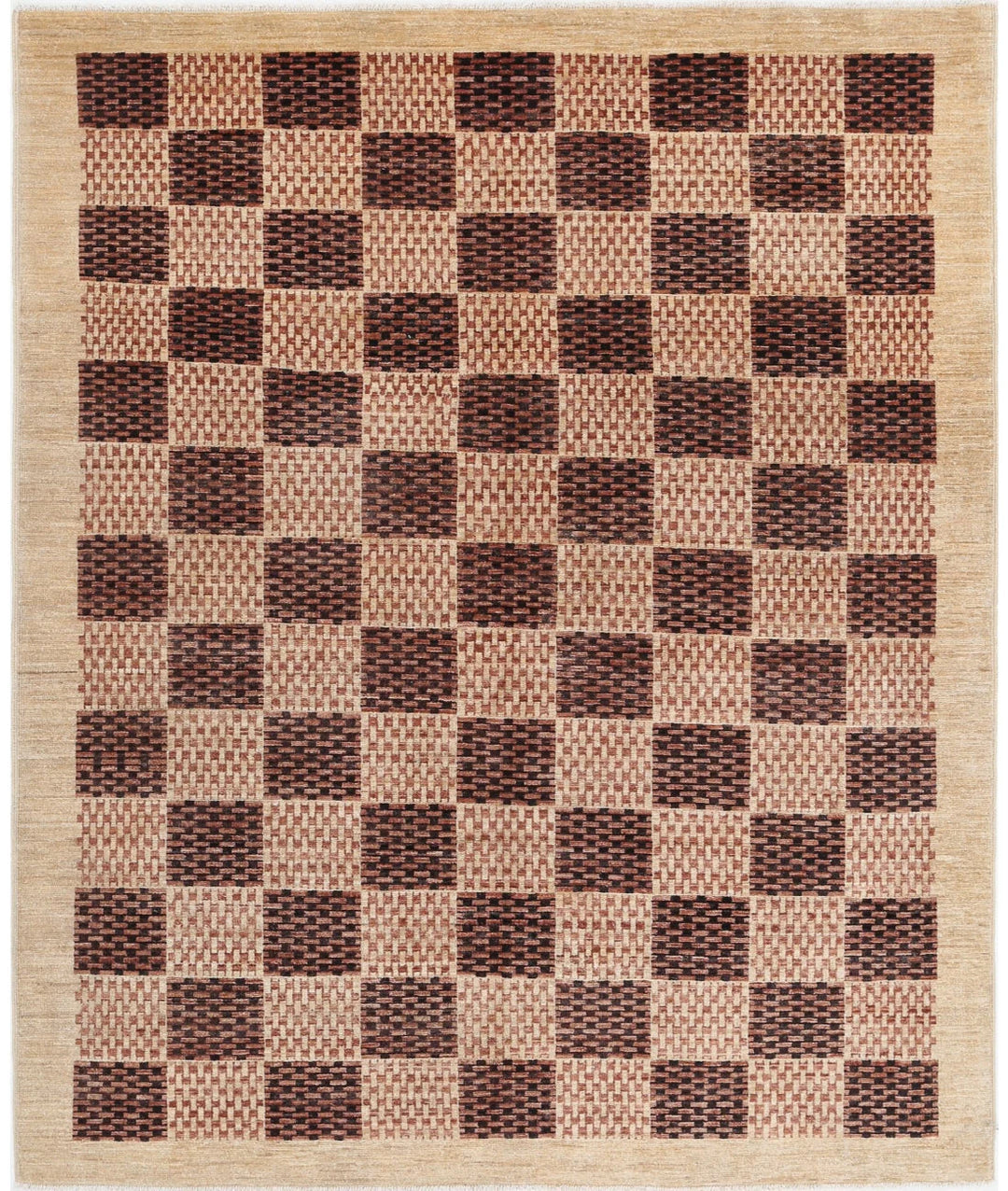 Afghan Oriental Rug 5' 3" x 6' 6" Hand-Knotted | No. AT32496