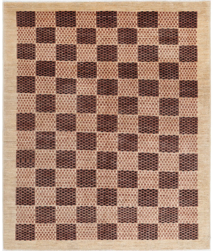 Afghan Oriental Rug 5' 3" x 6' 6" Hand-Knotted | No. AT32496