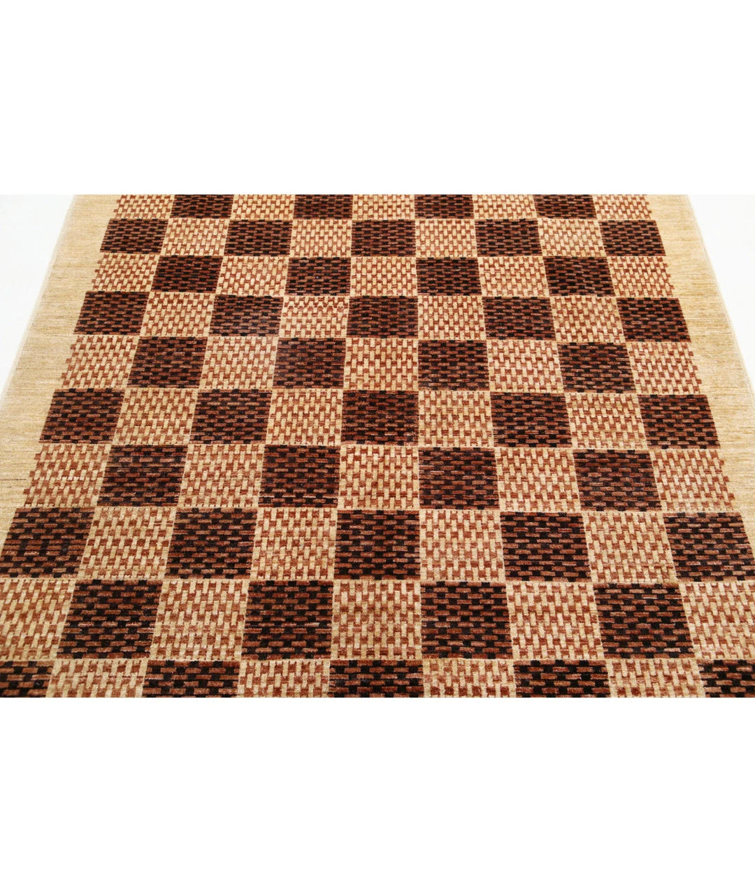 Afghan Oriental Rug 5' 3" x 6' 6" Hand-Knotted | No. AT32496