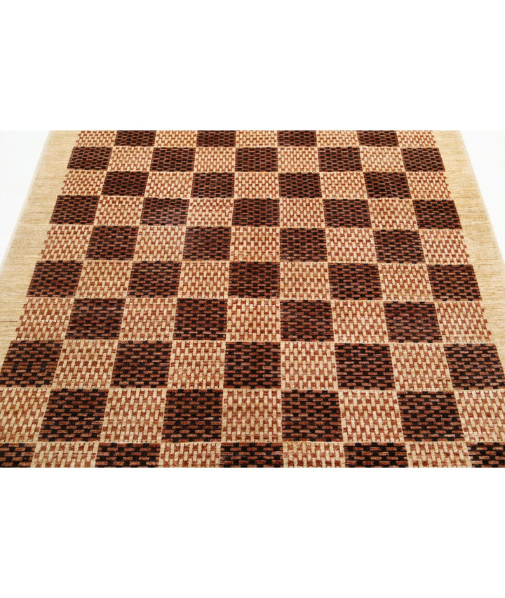 Afghan Oriental Rug 5' 3" x 6' 6" Hand-Knotted | No. AT32496