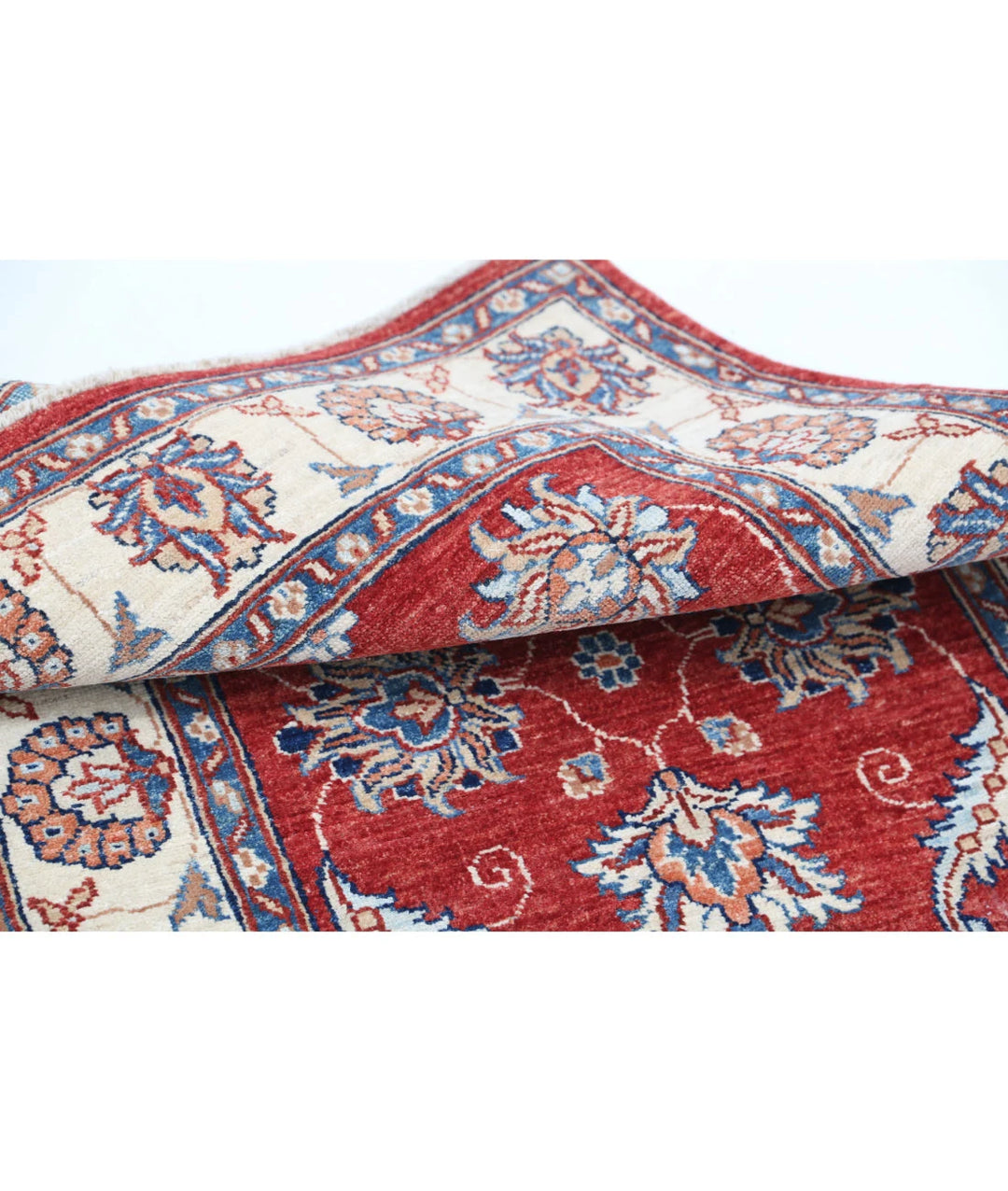 Afghan Ziegler Rug 2' 9" x 4' 2" Hand-Knotted | No. AT32562