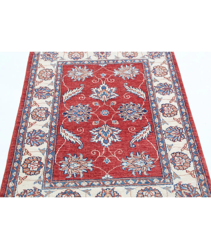 Afghan Ziegler Rug 2' 9" x 4' 2" Hand-Knotted | No. AT32562