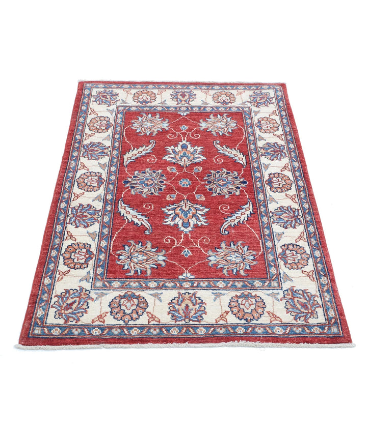 Afghan Ziegler Rug 2' 9" x 4' 2" Hand-Knotted | No. AT32562