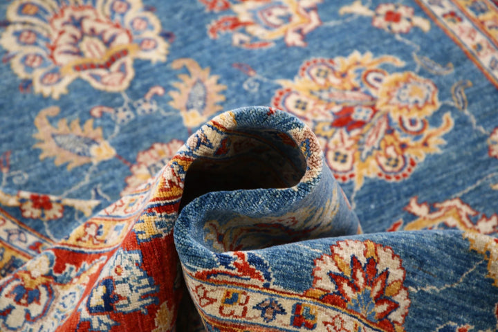 Afghan Ziegler Rug 5' 4" x 7' 9" Hand-Knotted | No. AT32597