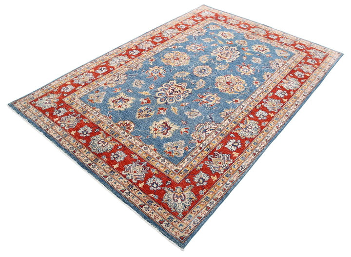 Afghan Ziegler Rug 5' 4" x 7' 9" Hand-Knotted | No. AT32597