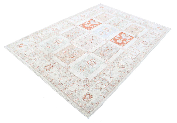 Afghan Serenity Rug 5' 6" x 7' 7" Hand-Knotted | No. AT32686