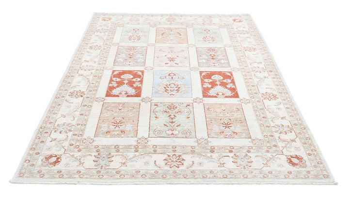 Afghan Serenity Rug 5' 6" x 7' 7" Hand-Knotted | No. AT32686