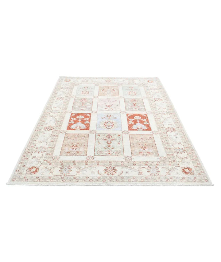 Afghan Serenity Rug 5' 6" x 7' 7" Hand-Knotted | No. AT32686