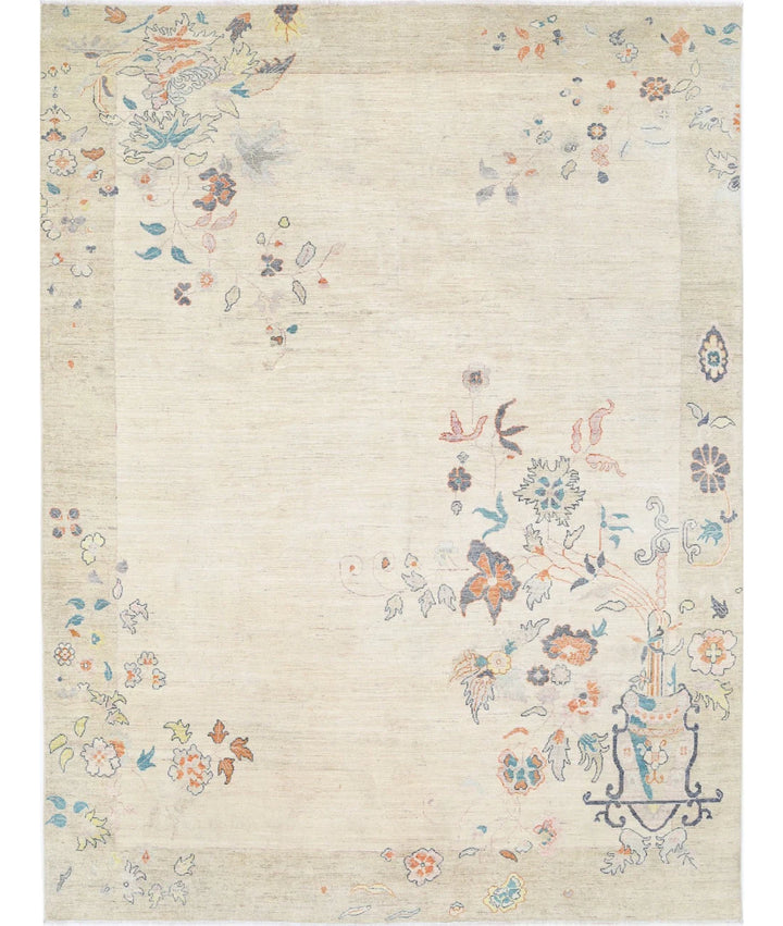 Chinese Oriental Rug 8' 11" x 11' 11" Hand-Knotted | No. AT32747