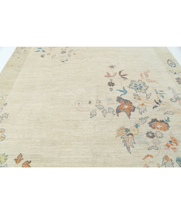 Chinese Oriental Rug 8' 11" x 11' 11" Hand-Knotted | No. AT32747