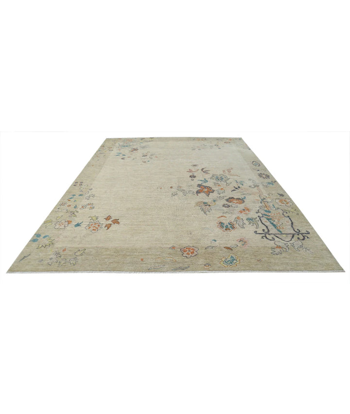 Chinese Oriental Rug 8' 11" x 11' 11" Hand-Knotted | No. AT32747