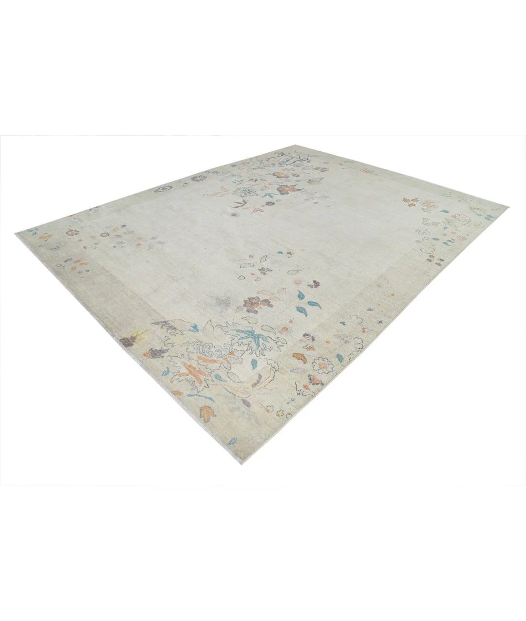 Chinese Oriental Rug 8' 11" x 11' 11" Hand-Knotted | No. AT32747