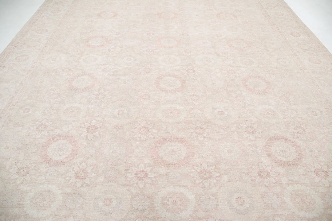 Afghan Serenity Rug 11' 8" x 13' 8" Hand-Knotted | No. AT32759