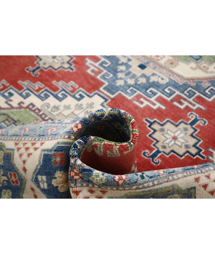 Afghan Kazak Rug 10' 1" x 13' 3" Hand-Knotted | No. AT32768