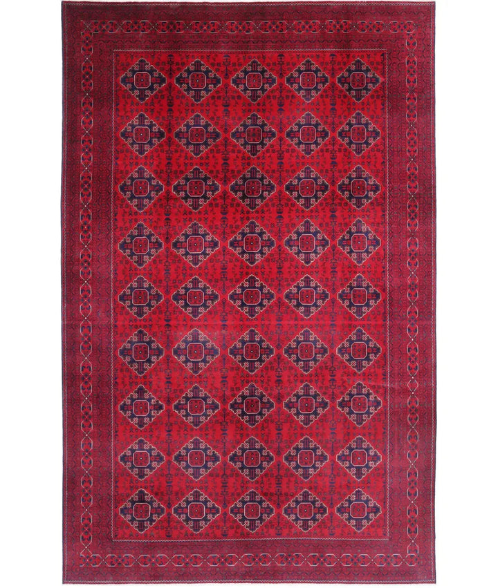Afghan Khamyab Rug 9' 8" x 15' 6" Hand-Knotted | No. AT32795