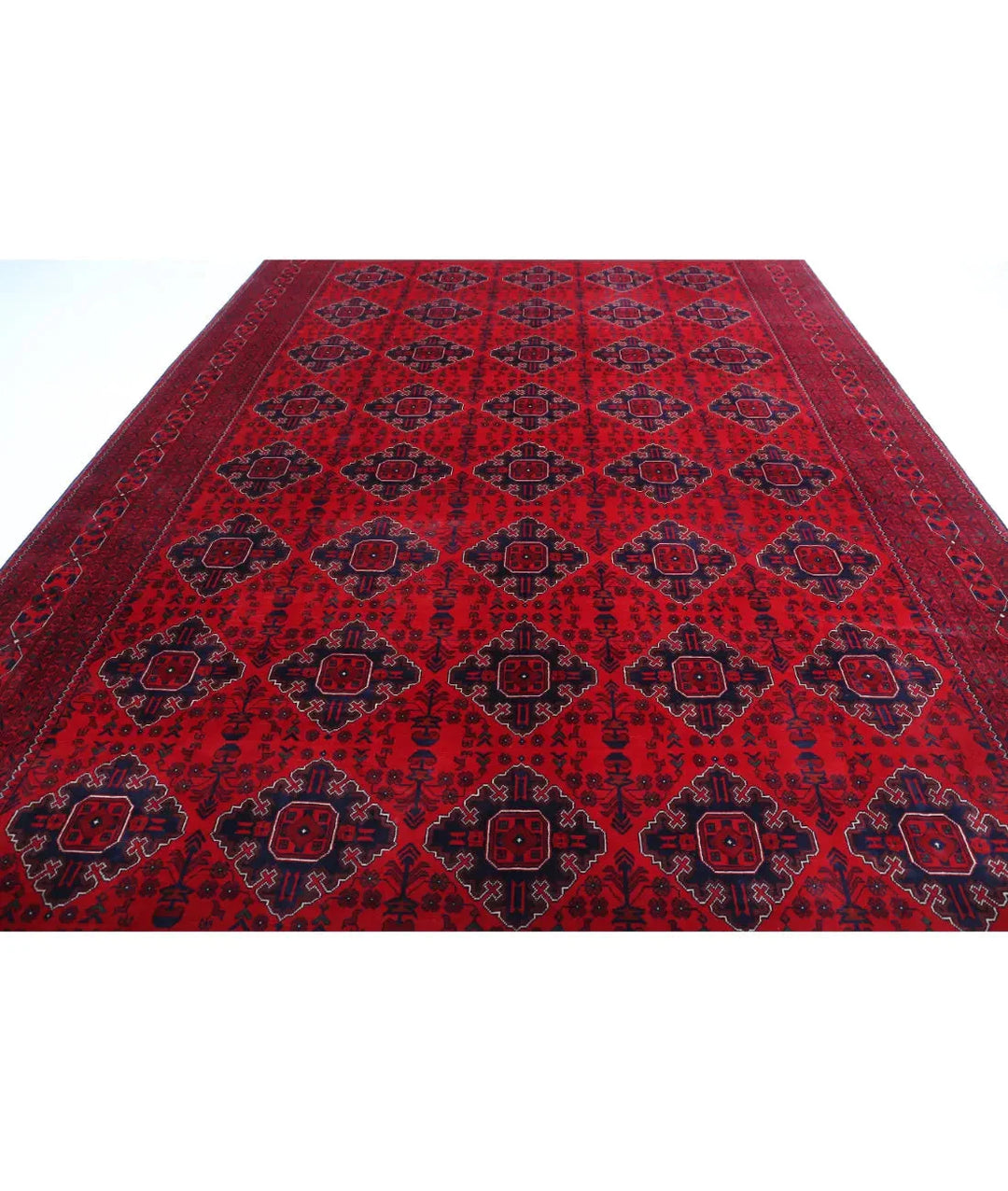 Afghan Khamyab Rug 9' 8" x 15' 6" Hand-Knotted | No. AT32795