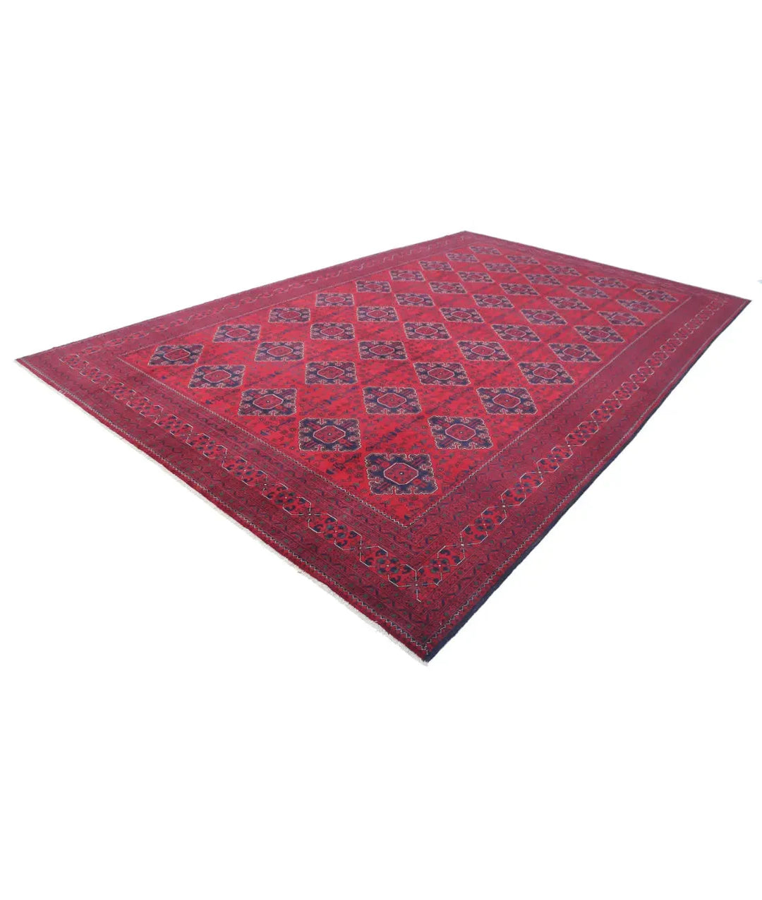 Afghan Khamyab Rug 9' 8" x 15' 6" Hand-Knotted | No. AT32795