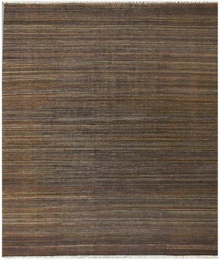 Brown Afghan Kilim Rug 8' 5" x 9' 8" Hand-Woven | No. AT32820