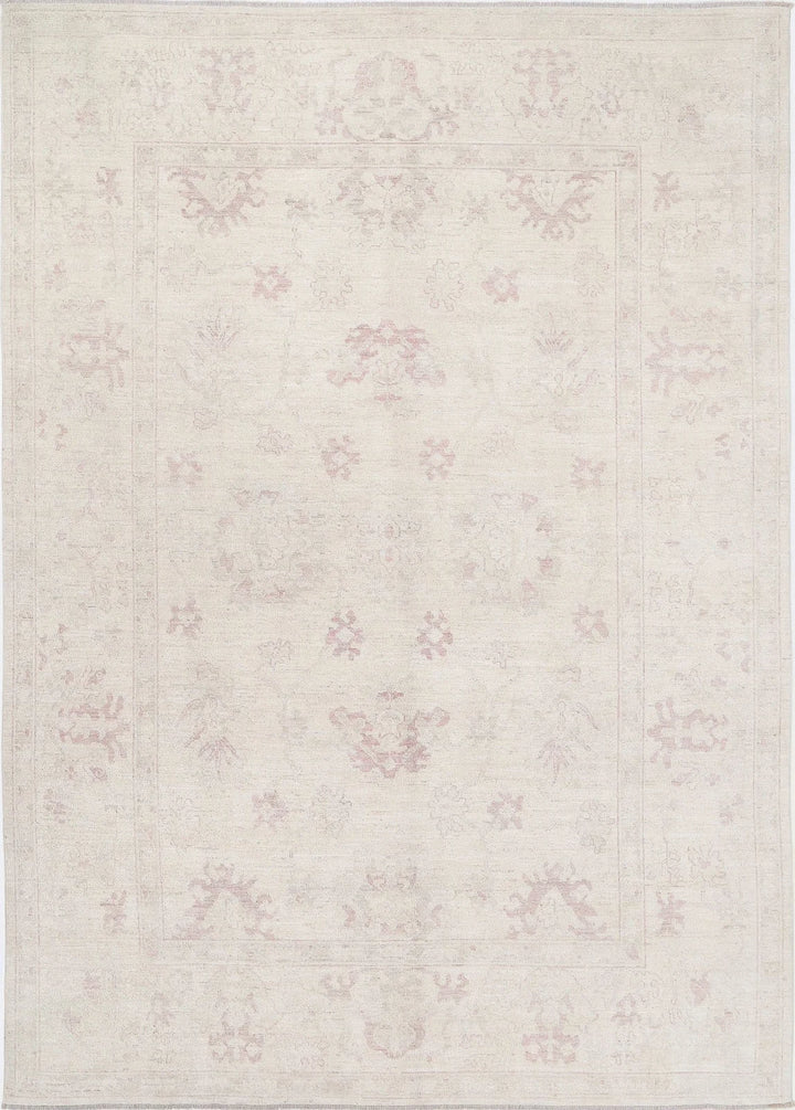 Afghan Oushak Rug 8' 6" x 12' 2" Hand-Knotted | No. AT32952