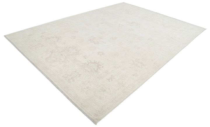 Afghan Oushak Rug 8' 6" x 12' 2" Hand-Knotted | No. AT32952