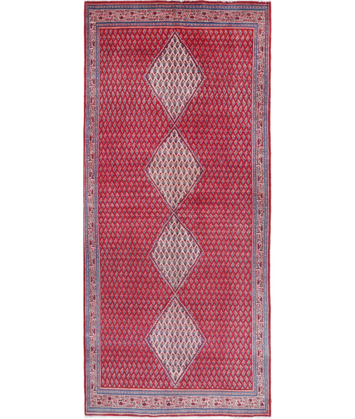Persian Mir Saraband Runner 4' 4" x 10' 1" Hand-Knotted | No. AT32983