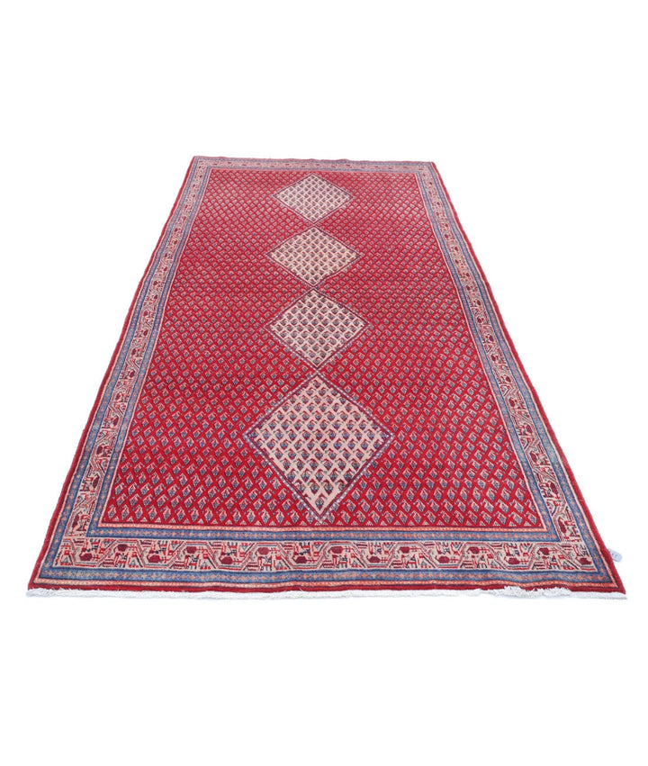 Persian Mir Saraband Runner 4' 4" x 10' 1" Hand-Knotted | No. AT32983