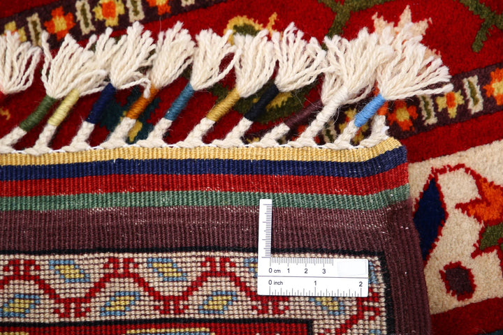 Afghan Shaal Rug 5' 1" x 7' 5" Hand-Knotted | No. AT33002