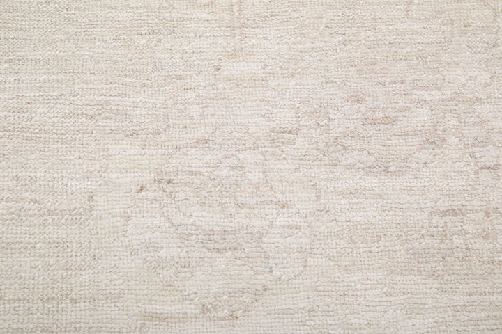 Tan Afghan Khotan Rug 8' 2" x 10' 1" Hand-Knotted | No. AT33020