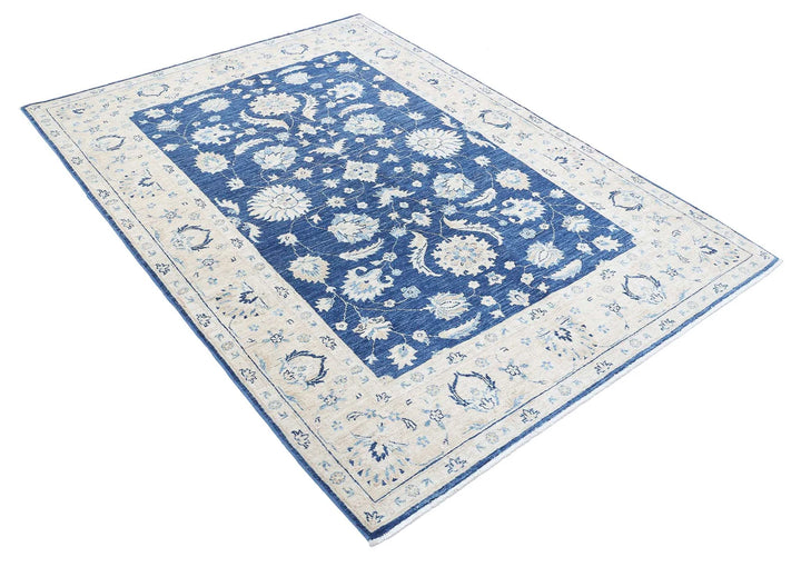 Afghan Ziegler Sultanabad Rug 4' 9" x 6' 7" Hand-Knotted | No. AT33095