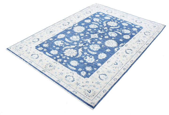 Afghan Ziegler Sultanabad Rug 4' 9" x 6' 7" Hand-Knotted | No. AT33095