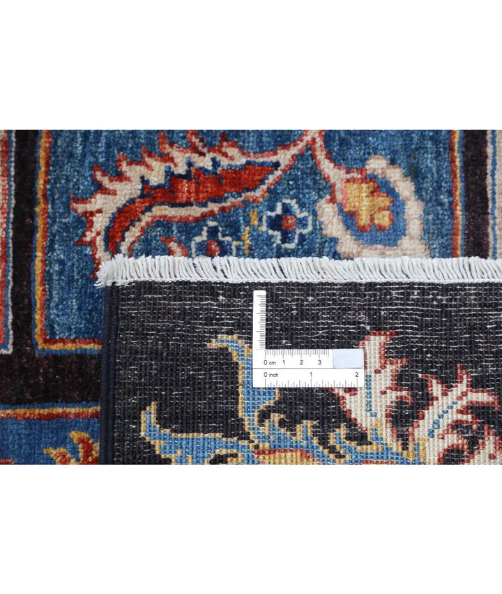 Afghan Bakhtiari Rug 6' 5" x 9' 8" Hand-Knotted | No. AT33238